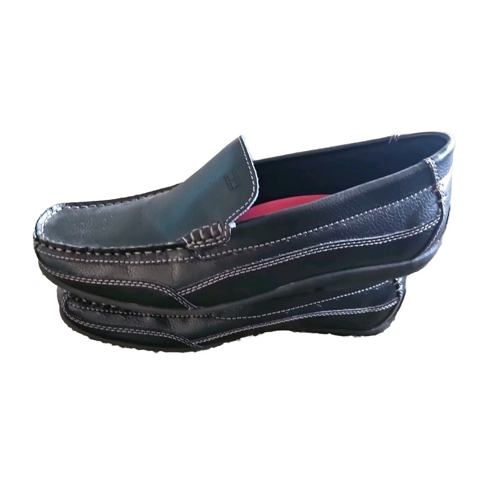 Tommy Hilfiger TM Dathan  Mens Loafers Black Slip On Driving Shoes Size 9.5 Mens - Picture 3 of 3